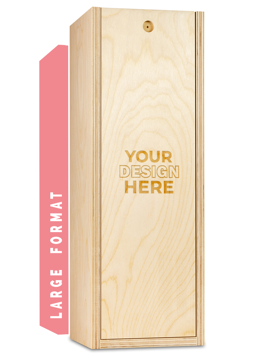 Custom Engraved Large Format Wine Box