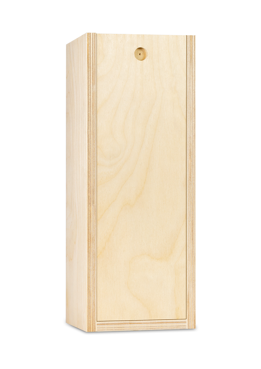 Custom Engraved Single Bottle Wood Wine Box