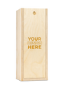 Custom Engraved Single Bottle Wood Wine Box