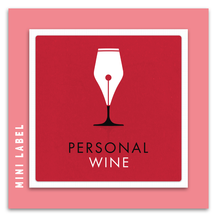 Mini Wine Bottle Label (Single Label)