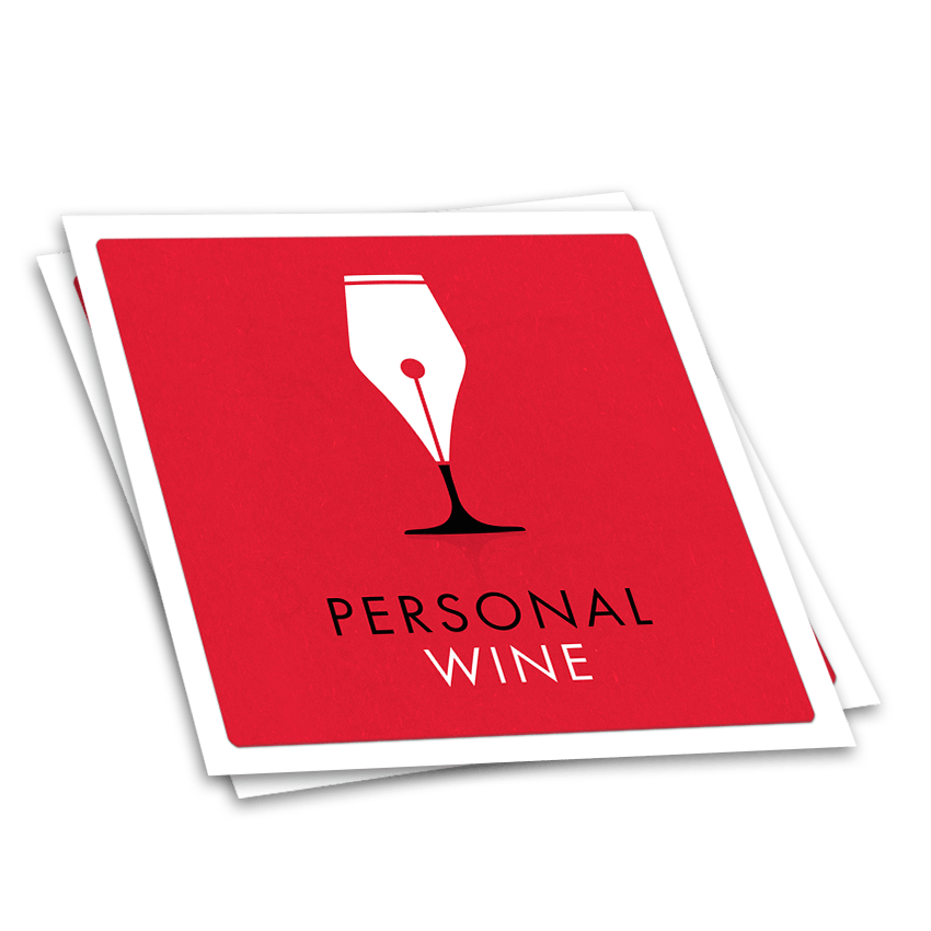 Square Wine Label (Single Custom Label)