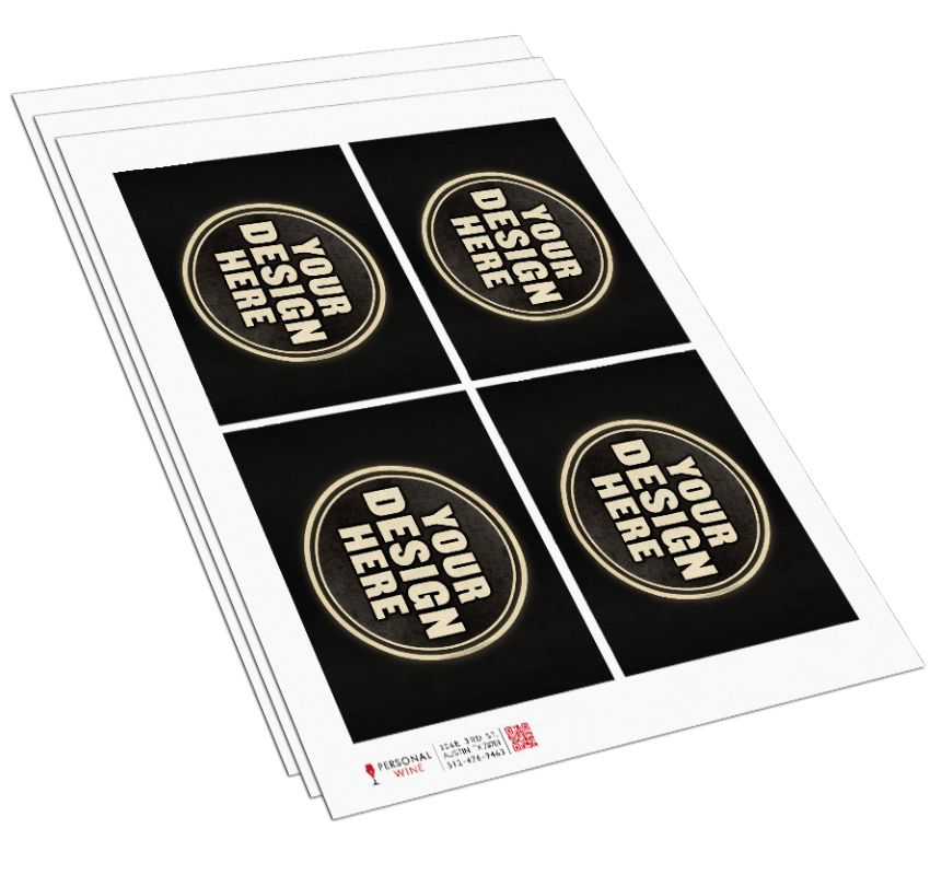 Bordeaux Wine Labels (Set of 12)