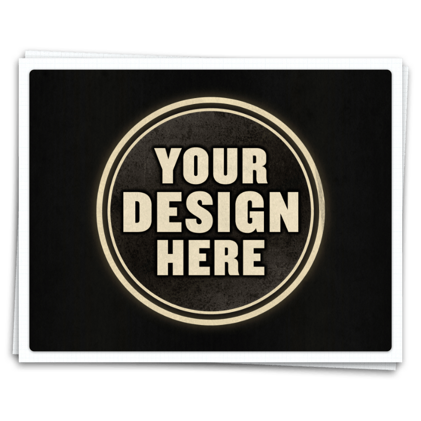 Teardrop Wine Label (Single Custom Label)