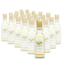 Multiple bottles of Cavit Chardonnay mini bottles arranged on a white background