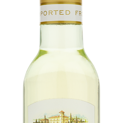 Cavit Chardonnay Mini Bottle showing Winery Front Label.