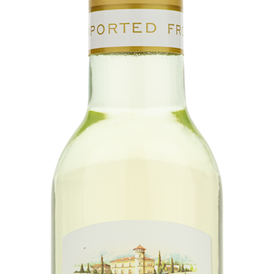 Cavit Pinot Grigio Mini Bottle showing the Winery front label.