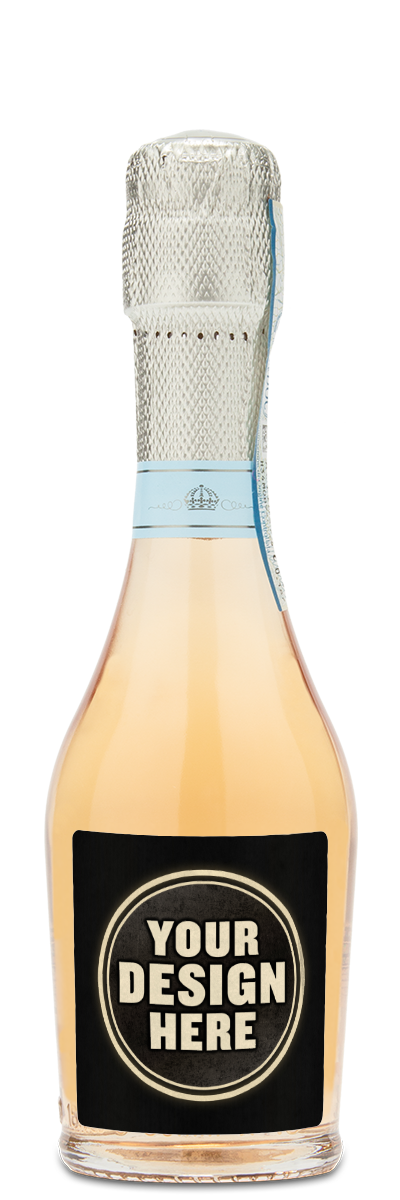 Lamarca Rose mini bottle with custom label example.