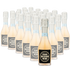 Case of 24 Lamarca Rose mini bottles with custom label example.