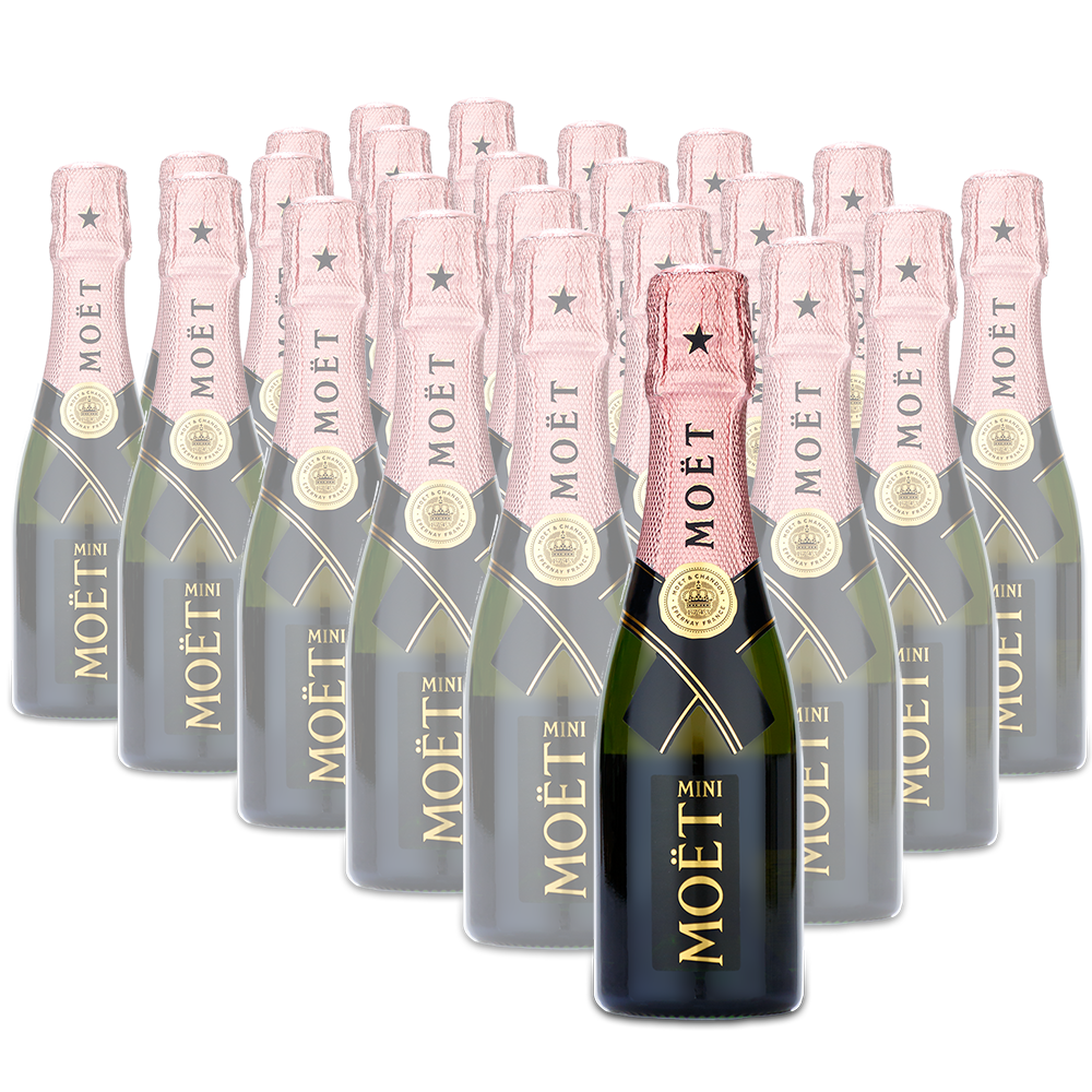 Moet Imperial Rose Champagne Mini Bottles 187ml