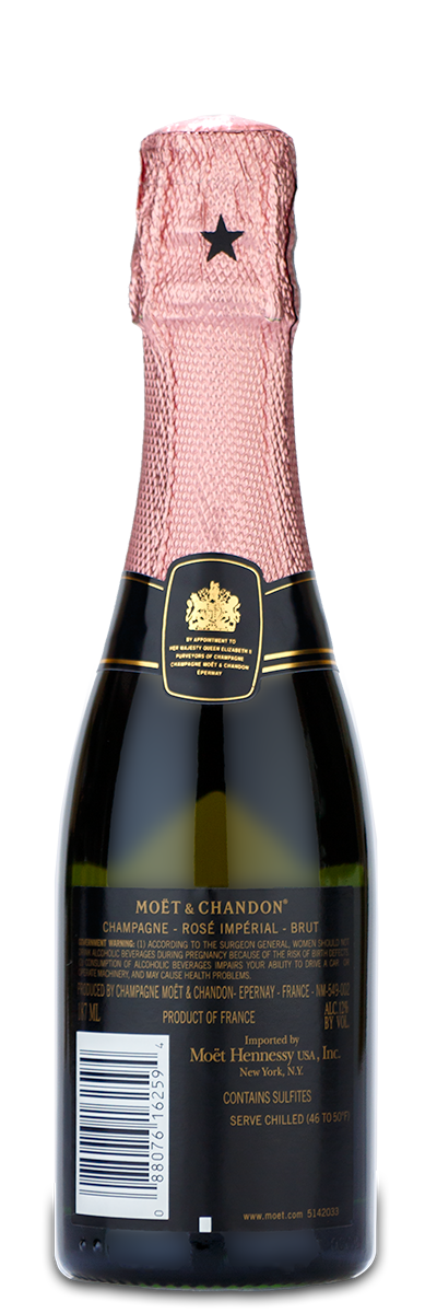 Moet Imperial Rose Champagne Mini Bottles 187ml