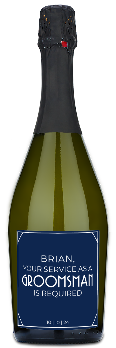 Groomsman Proposal - Custom Wedding Wine