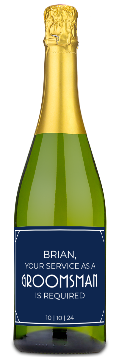 Groomsman Proposal - Custom Wedding Wine