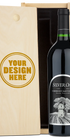 Silveroak Silver Oak Custom Wood Box Combo beside a personalized box with Your Design Here on the lid.