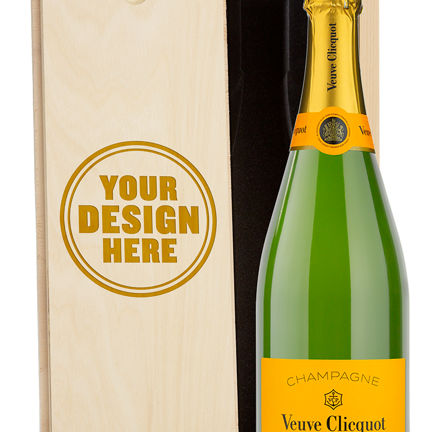 Veuve Clicquot Custom Wood Box Combo (Options Available)