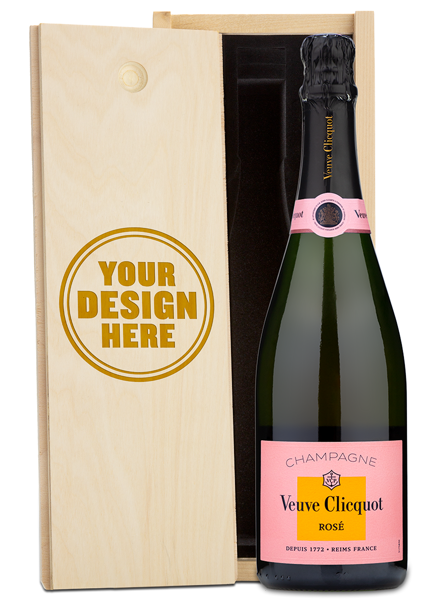 Veuve Clicquot Custom Wood Box Combo (Options Available)