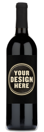 A bottle of Ana Flores Syrah Red Blend with a plain, white label and no visible designs or text.