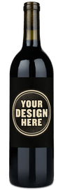 A bottle of Avaline Cabernet Sauvignon with a plain black label and no visible design.
