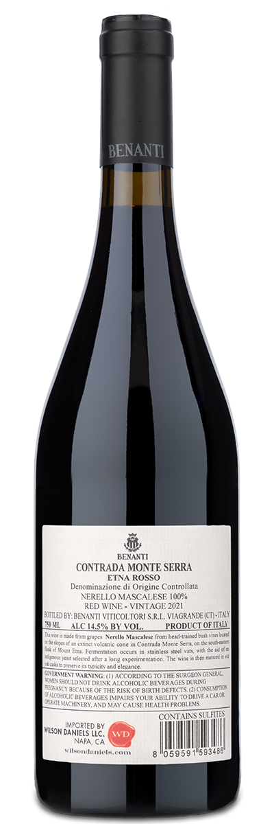 Benanti Contrada Monte Serra Rosso