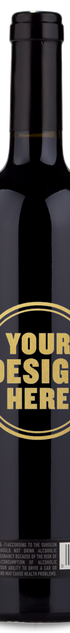 A 2019 Caymus Special Selection Cabernet Sauvignon bottle with a blank label reading YOUR DESIGN HERE in gold letters.