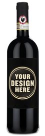 A bottle of 2020 Castello di Volpaia Chianti Classico wine with a blank front label.