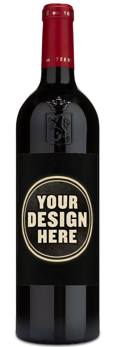 Chateau Marquis de Terme Margaux featuring a custom wine label