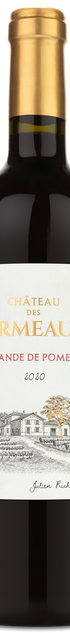A 2020 Chateau des Ormeaux Lalande de Pomerol Bordeaux red, custom engraved with gold foil top, by ormeaux.