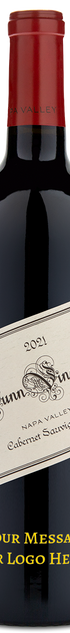 2021 Dunn Vineyards Napa Valley Cabernet Sauvignon bottle with personalized text at the bottom of the label.