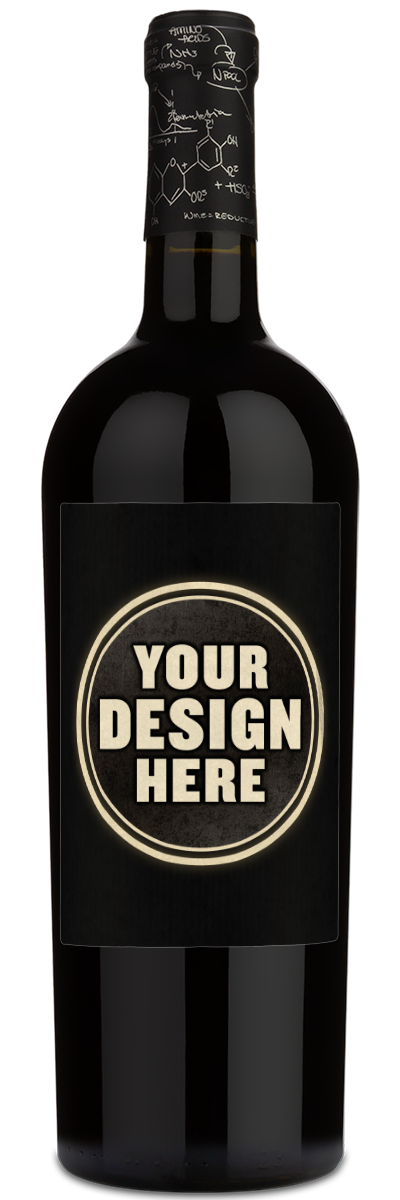 Educated Guess Cabernet Sauvignon Reserve with a custom label that says your design here.