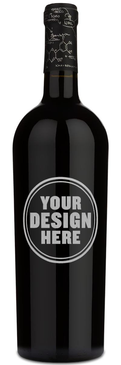 Educated Guess Cabernet Sauvignon Reserve with a silver engraving example that says your design here.