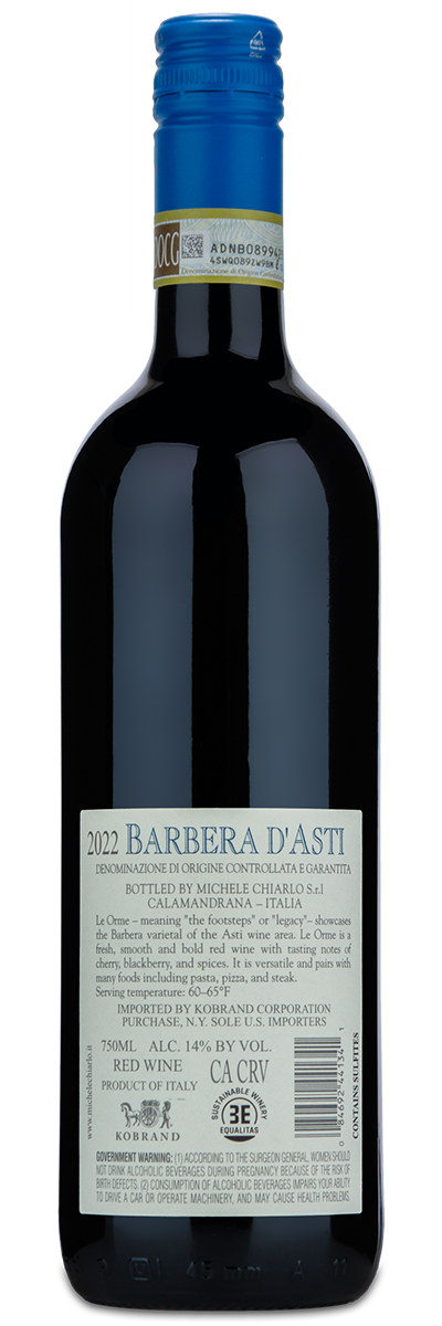 2022 Michele Chiarlo Barbera d'Asti "Le Orme"