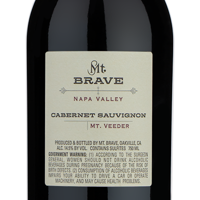 2019 Mt. Brave Mt Veeder Napa Cabernet Sauvignon
