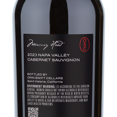 2023 Orin Swift Mercury Head Cabernet Sauvignon