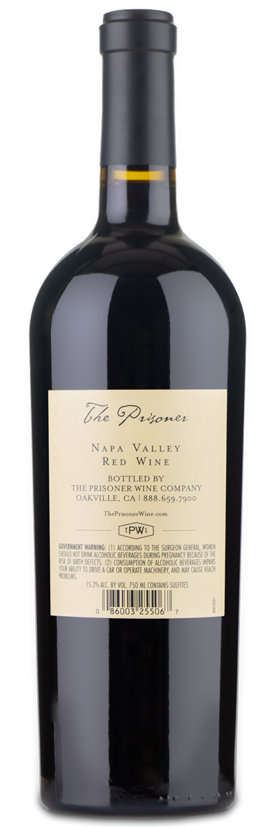Prisoner Red Wine Blend Custom Bottle | Personal Wine Prisoner Red Wine Blend Custom Bottle | Personal Wine