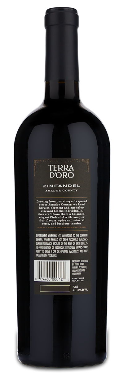 2020 Terra D'Oro Zinfandel