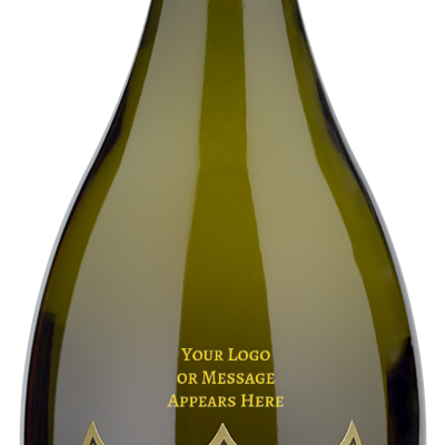 2017 Dom Perignon Brut Champagne by Moet-Hennessy—custom logo space above label; classic vintage style.