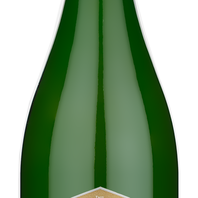A 2017 IronHorse Wedding Cuvee sparkling wine in a green bottle with gold foil and a beige label featuring text and barcode.