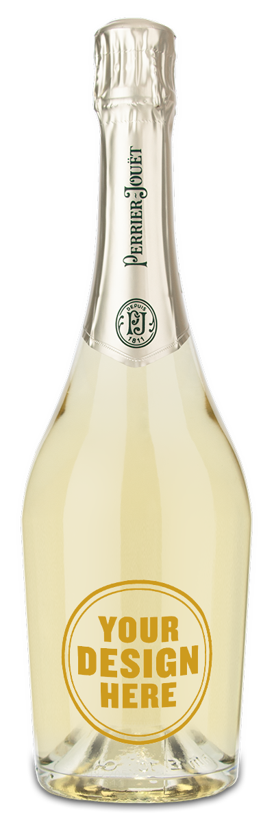 Perrier-Jouet Blanc de Blancs Champagne | Custom Label Gift Perrier-Jouet Blanc de Blancs Champagne | Custom Label Gift