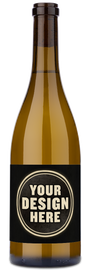A brown wine bottle labeled Composition 2023 Willamette Valley Chardonnay.