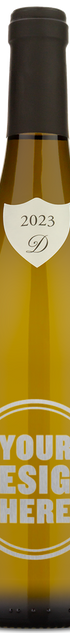 A wine bottle with a black cap and gold label reading 2023 Domaine Delaporte Silex Sancerre on the front.