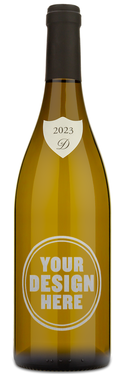 A wine bottle with a black cap and gold label reading 2023 Domaine Delaporte Silex Sancerre on the front.