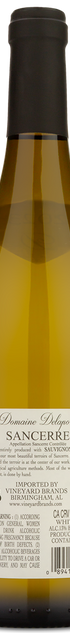 The back of a bottle of Domaine Delaporte Silex Sancerre.