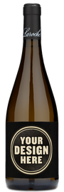 A Domaine Laroche Saint Martin Chablis wine bottle with a plain blank label, standing upright against a simple background.