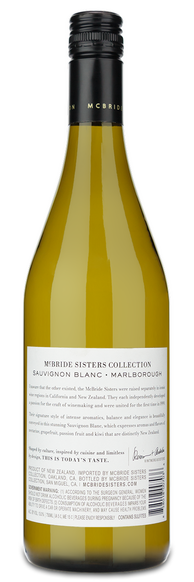McBride Sisters Marlborough Sauvignon Blanc