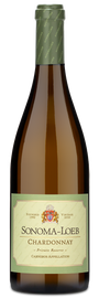 Sonoma-Loeb Private Reserve Chardonnay wine bottle with a green label and gold foil on the neck.