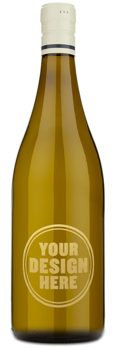 2024 Sea Sun Chardonnay with a Custom Gold-filled Engraving Design.
