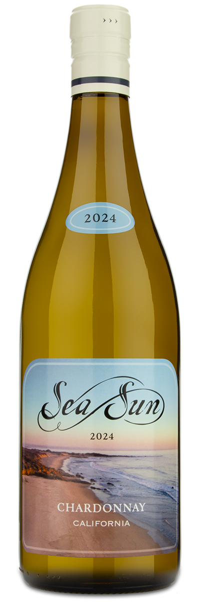 2024 Sea Sun Chardonnay showing the winery front label.