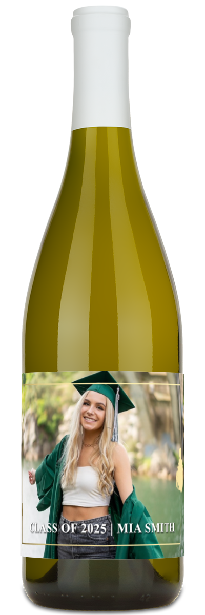 Gold Tassel Graduation Photo Frame - Personalized Wine