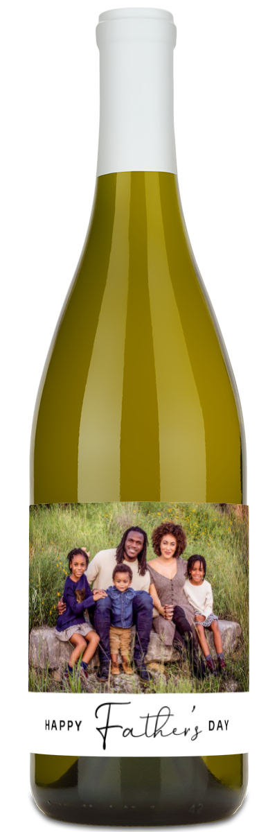 Happy Father's Day Photo - Personalized Wine