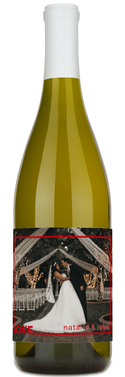 Love Frame Photo - Personalized Wine