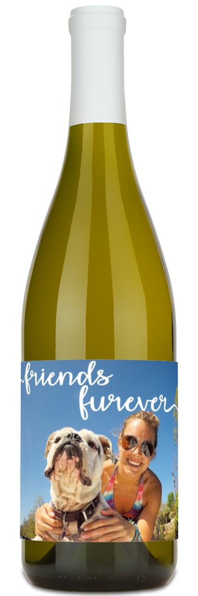 Furever Friends Photo Label- Personalized Wine